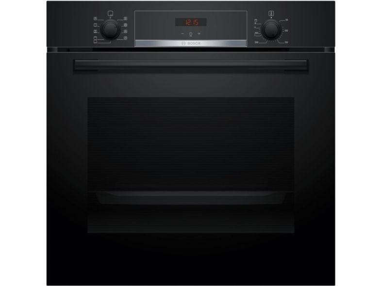 Bosch Serie | 4 HBA514BB3 - Ovn - til indbygning - niche - bredde: 56 cm - dybde: 55 cm - højde: 58.5 cm - med selv-rengøring - Klasse A+ - sort