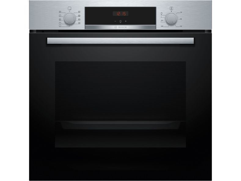 Bosch Serie | 4 HBA514BS3 - Ovn - til indbygning - niche - bredde: 56 cm - dybde: 55 cm - højde: 58.5 cm - med selv-rengøring - Klasse A+ - rustfrit stål
