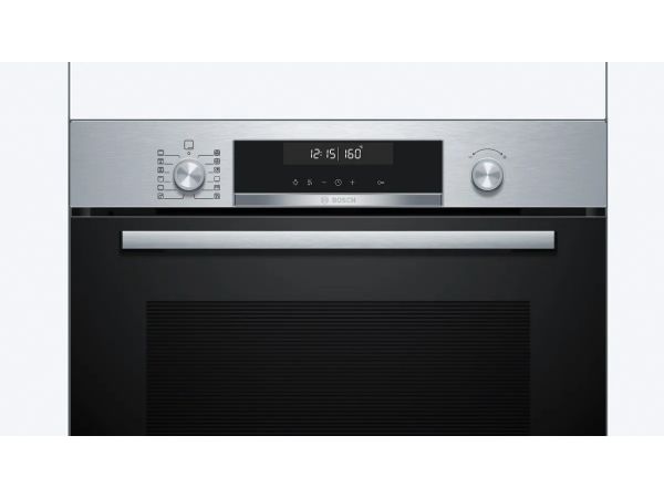 Bosch Serie | 6 HBG578BS3 - Ovn - til indbygning - niche - bredde: 56 cm - dybde: 55 cm - højde: 58.5 cm - med selv-rengøring - Klasse A+ - rustfrit stål