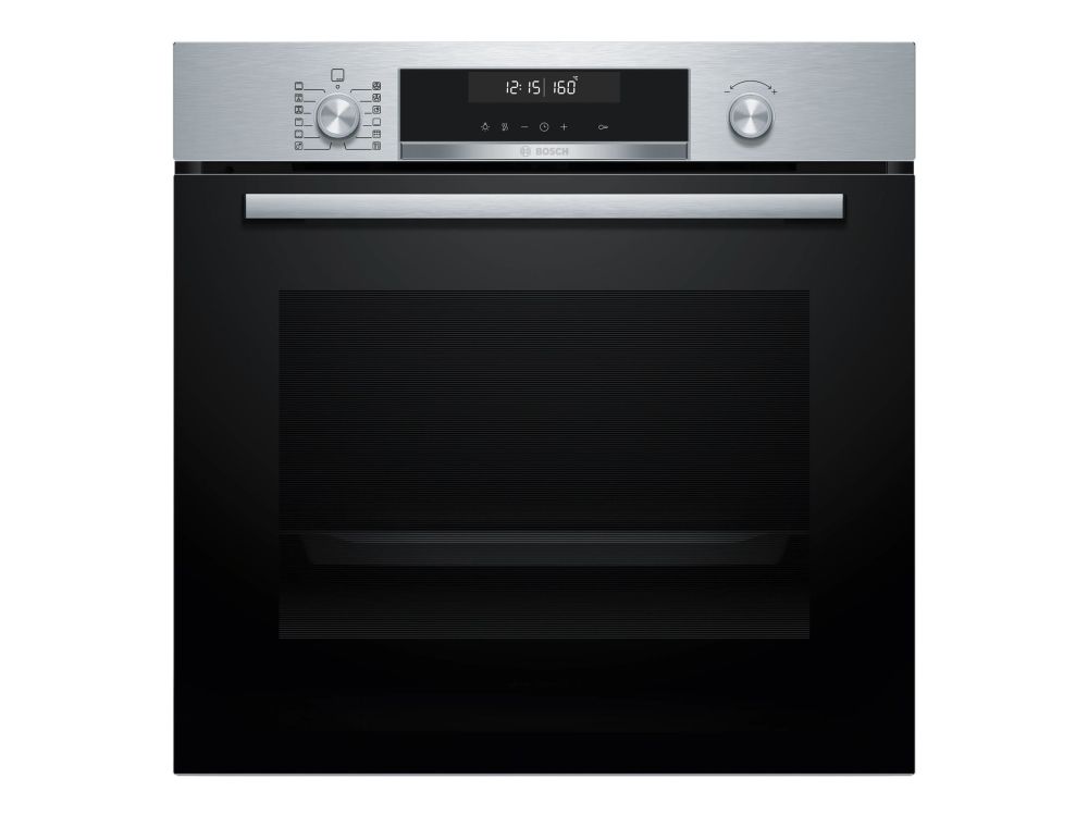Bosch Serie | 6 HBG578BS3 - Ovn - til indbygning - niche - bredde: 56 cm - dybde: 55 cm - højde: 58.5 cm - med selv-rengøring - Klasse A+ - rustfrit stål