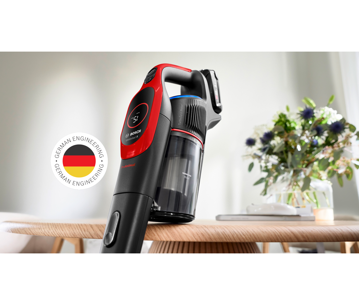Bosch 2-i-1 Støvsuger Unlimited Serie 9 Pet BBS931PET billede 4