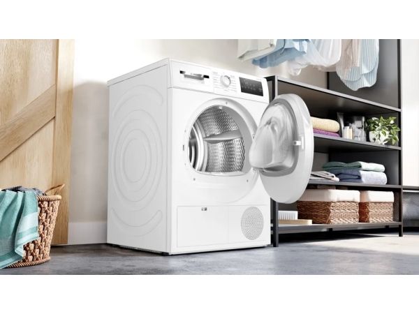 Bosch WTH83004, Fritstående, Front-læsning, Kondensering, Hvid, Knapper, Berøring, 112 L billede 3