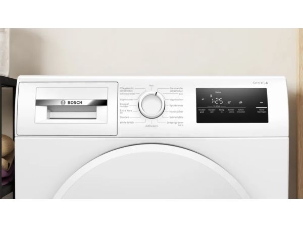 Bosch WTH83004, Fritstående, Front-læsning, Kondensering, Hvid, Knapper, Berøring, 112 L billede 2