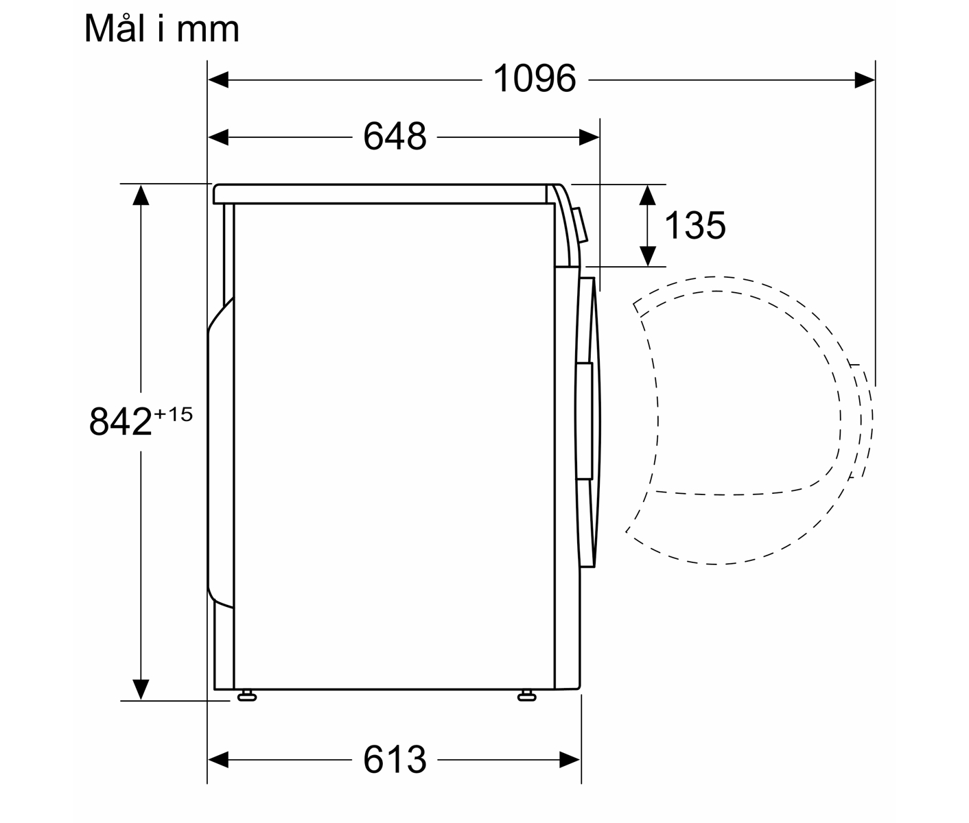 Bosch WTH85V0CSN Serie 4 Kondenstørretumbler billede 8