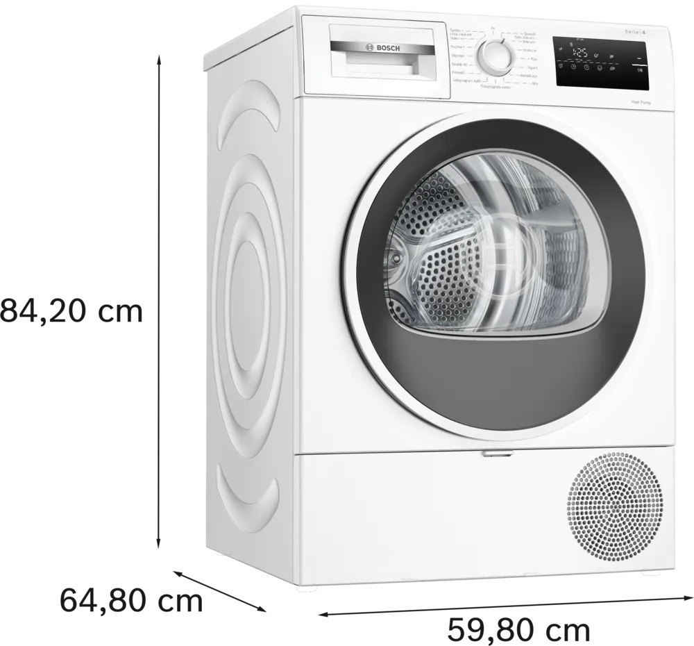 Bosch WTH85V0ISN Serie 4 Kondenstørretumbler billede 4