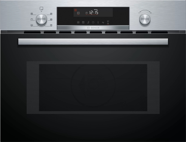 Bosch Serie 6 CMA585GS1, Indbygget, Kombination mikroovn, 44 L, 900 W, Indbygget skærm, LCD