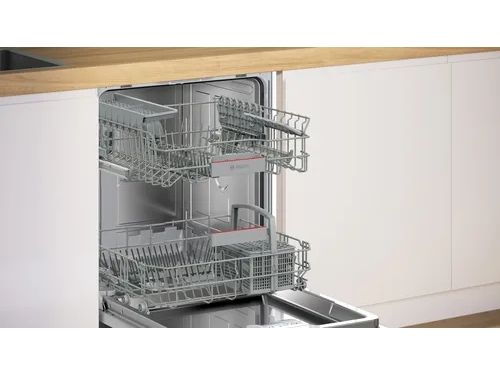 Bosch SMU4ETS08E - Opvaskemaskine - Sort, Rustfrit stål