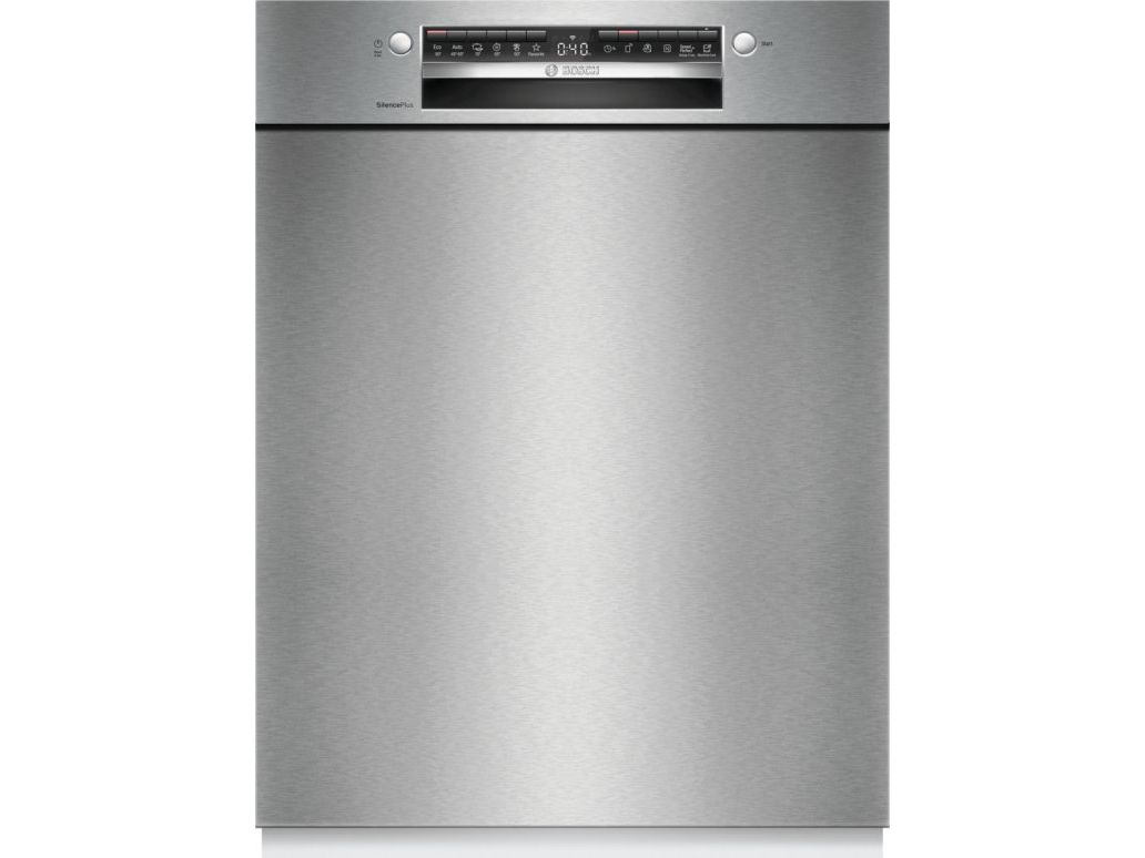 Bosch SMU4ETS08E - Opvaskemaskine - Sort, Rustfrit stål