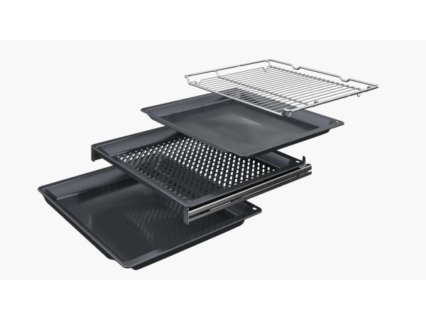 Bosch Serie 8 HBG778NB1, Medium, Elektrisk ovn, 71 L, 71 L, 30 - 300 °C, 300 °C