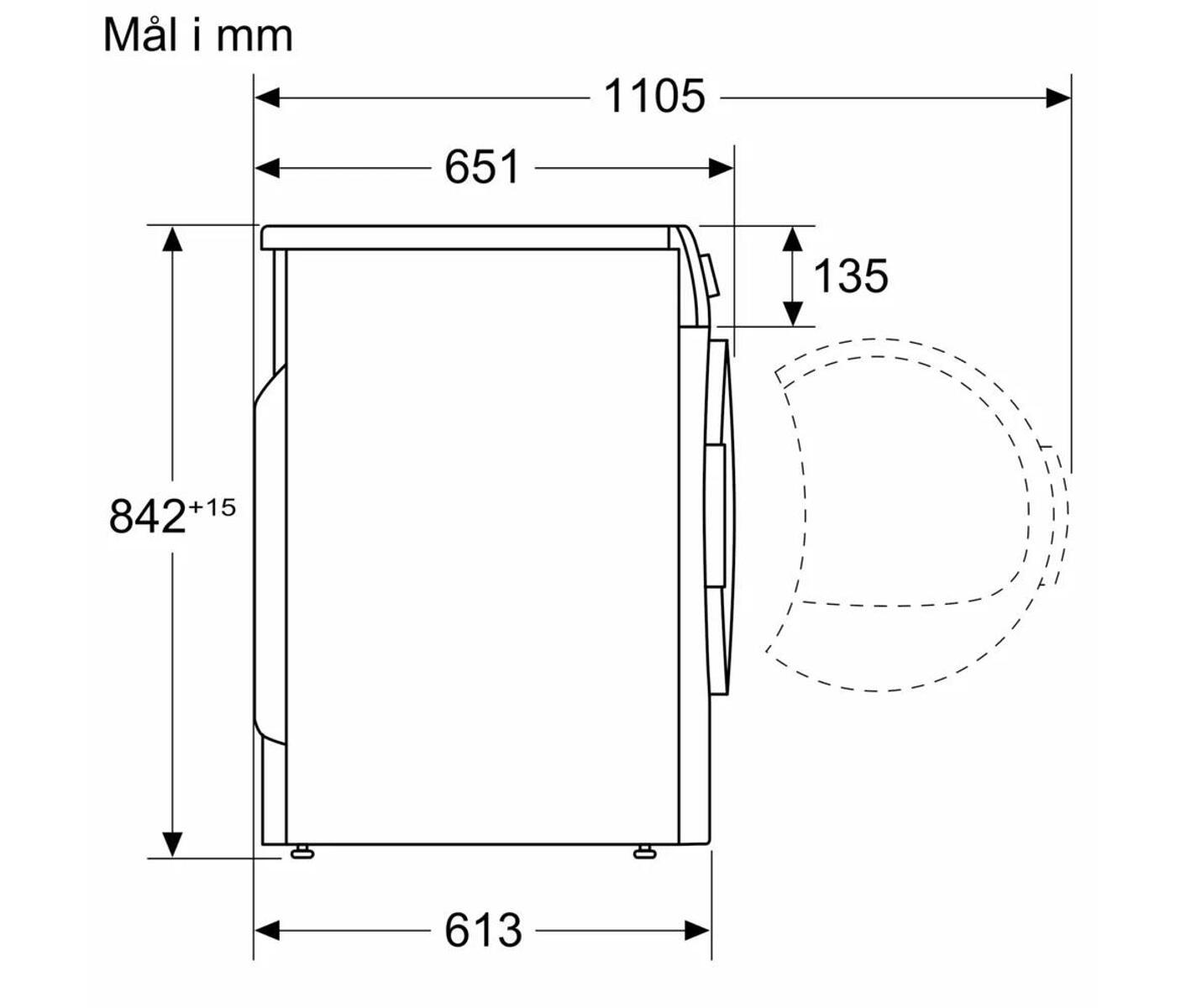 Bosch WQB246DSSN Serie 8 Kondenstørretumbler billede 9
