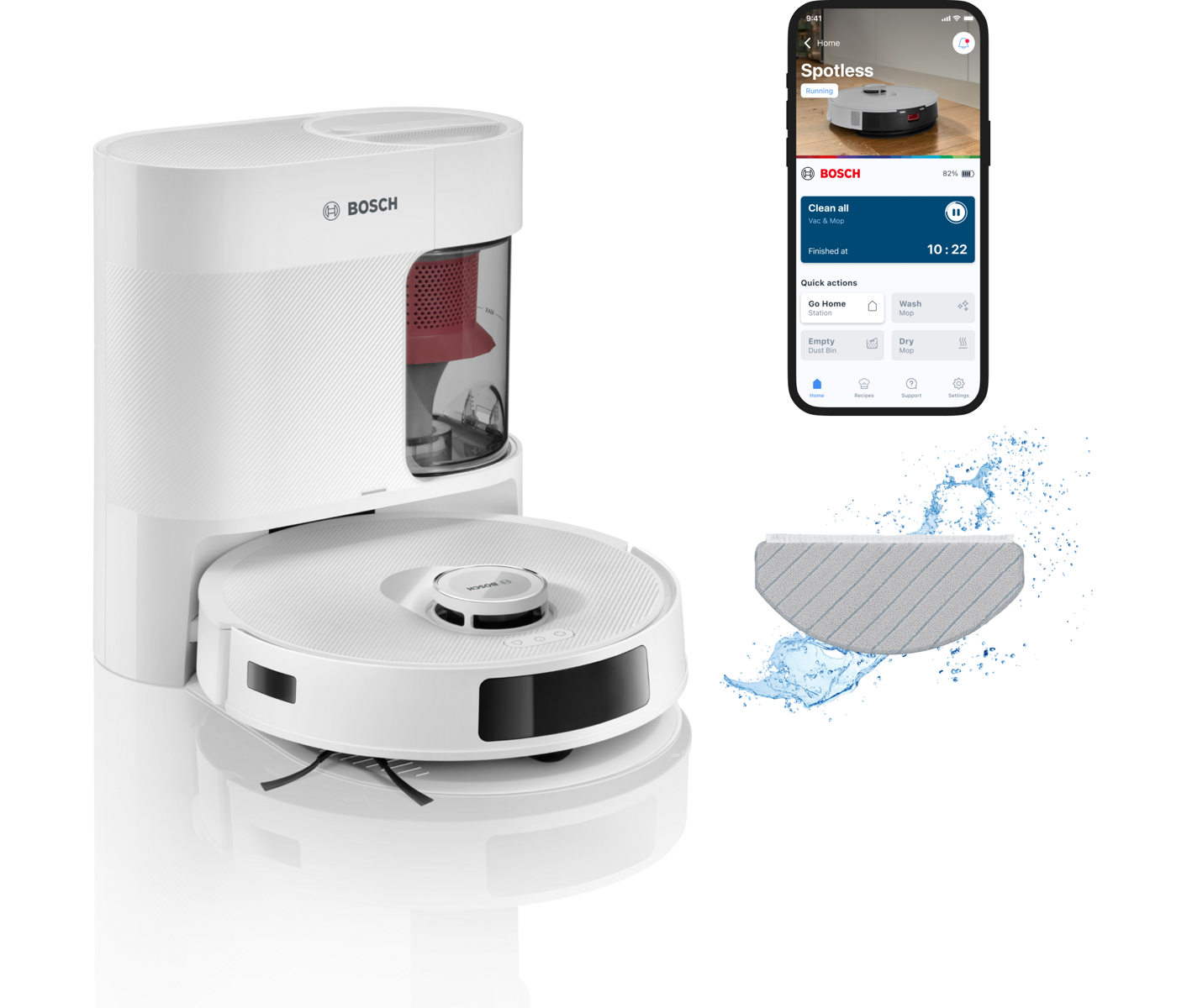 Bosch BCRD2W Robotstøvsuger, Spotless Advanced + Robotstøvsuger billede 1