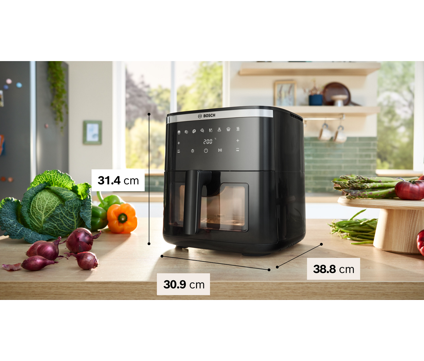 Bosch Serie 6, Air Fryer, Sort Airfryer billede 4