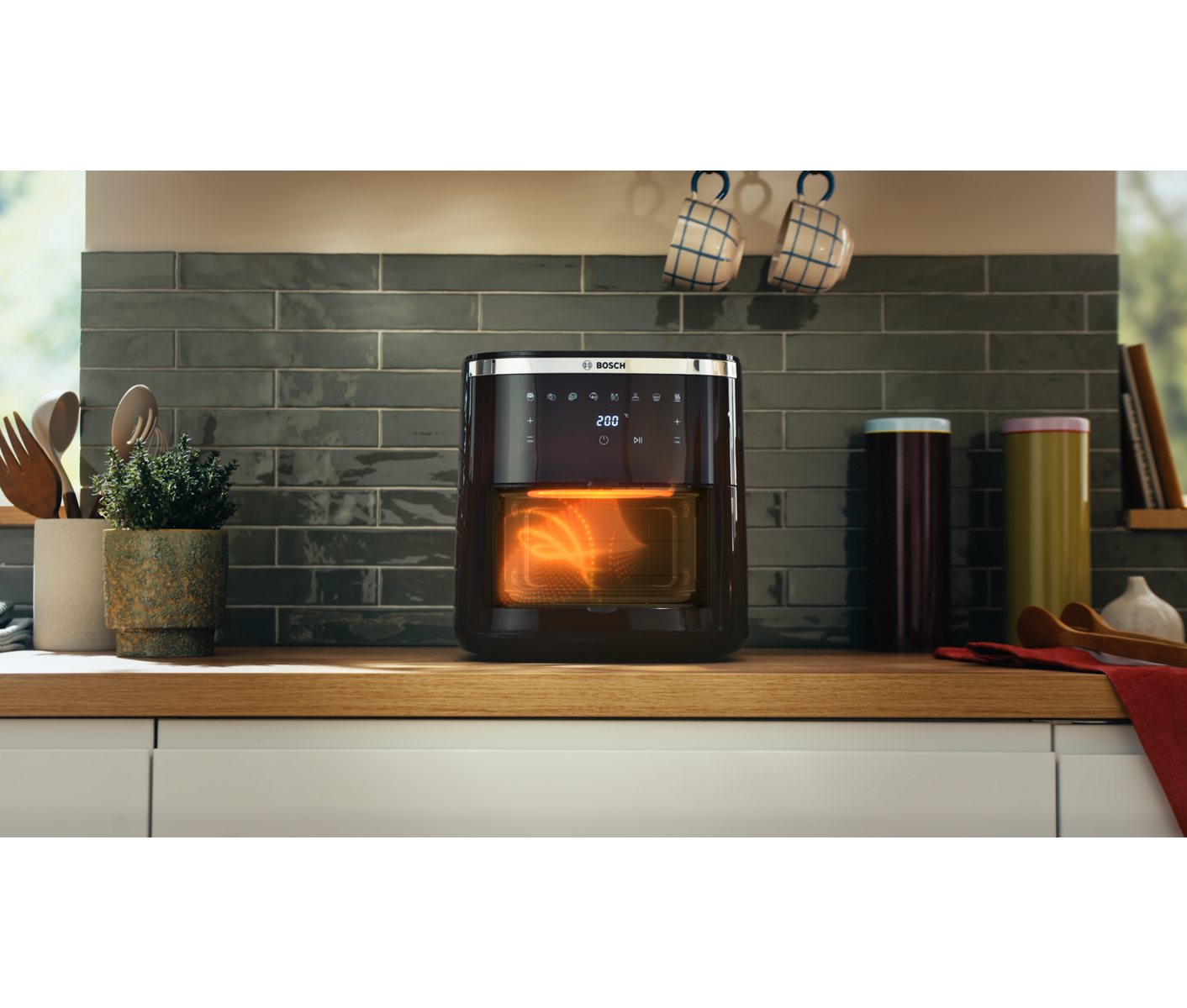 Bosch Serie 6, Air Fryer, Sort Airfryer billede 9