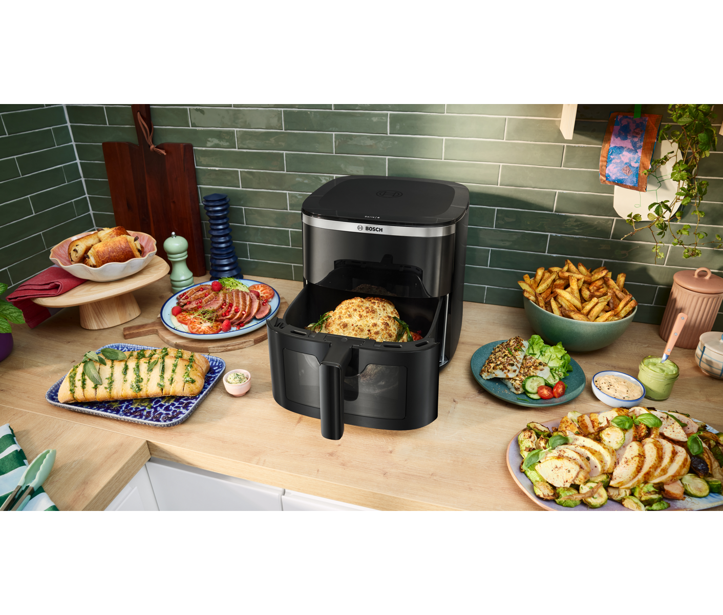 Bosch Serie 6, Air Fryer, Sort Airfryer billede 2