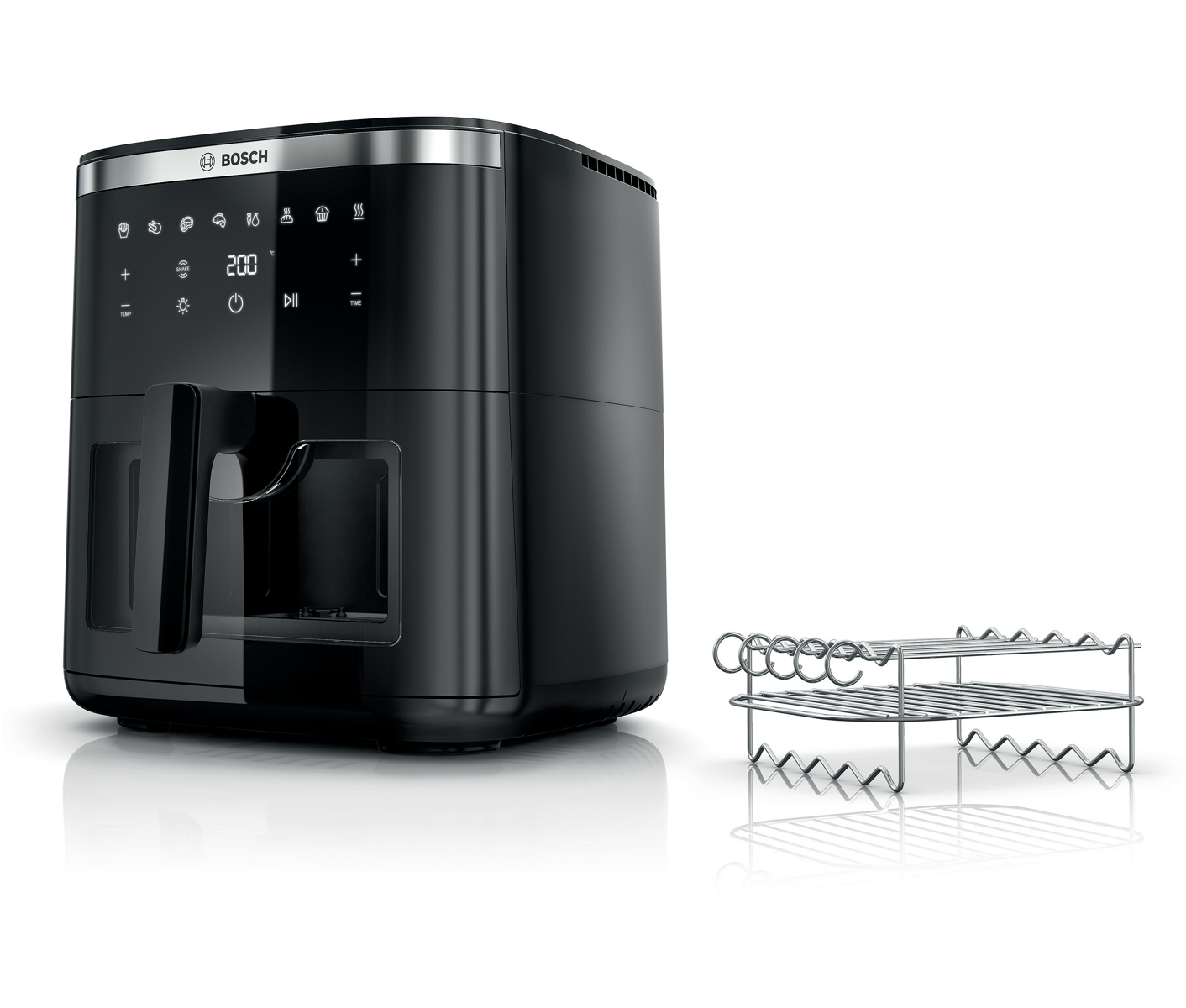 Bosch Serie 6, Air Fryer, Sort Airfryer