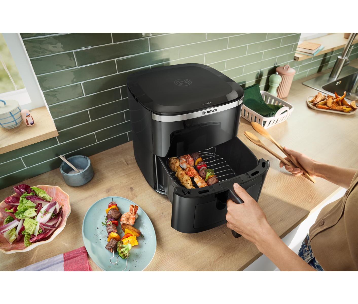 Bosch Serie 6, Air Fryer, Sort Airfryer billede 8