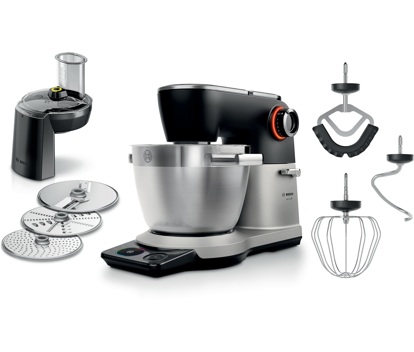 Bosch MUMS8ZS13 Serie 8, Køkke Nmaskine Med Vægt, 1800 W, Søl Røremaskine