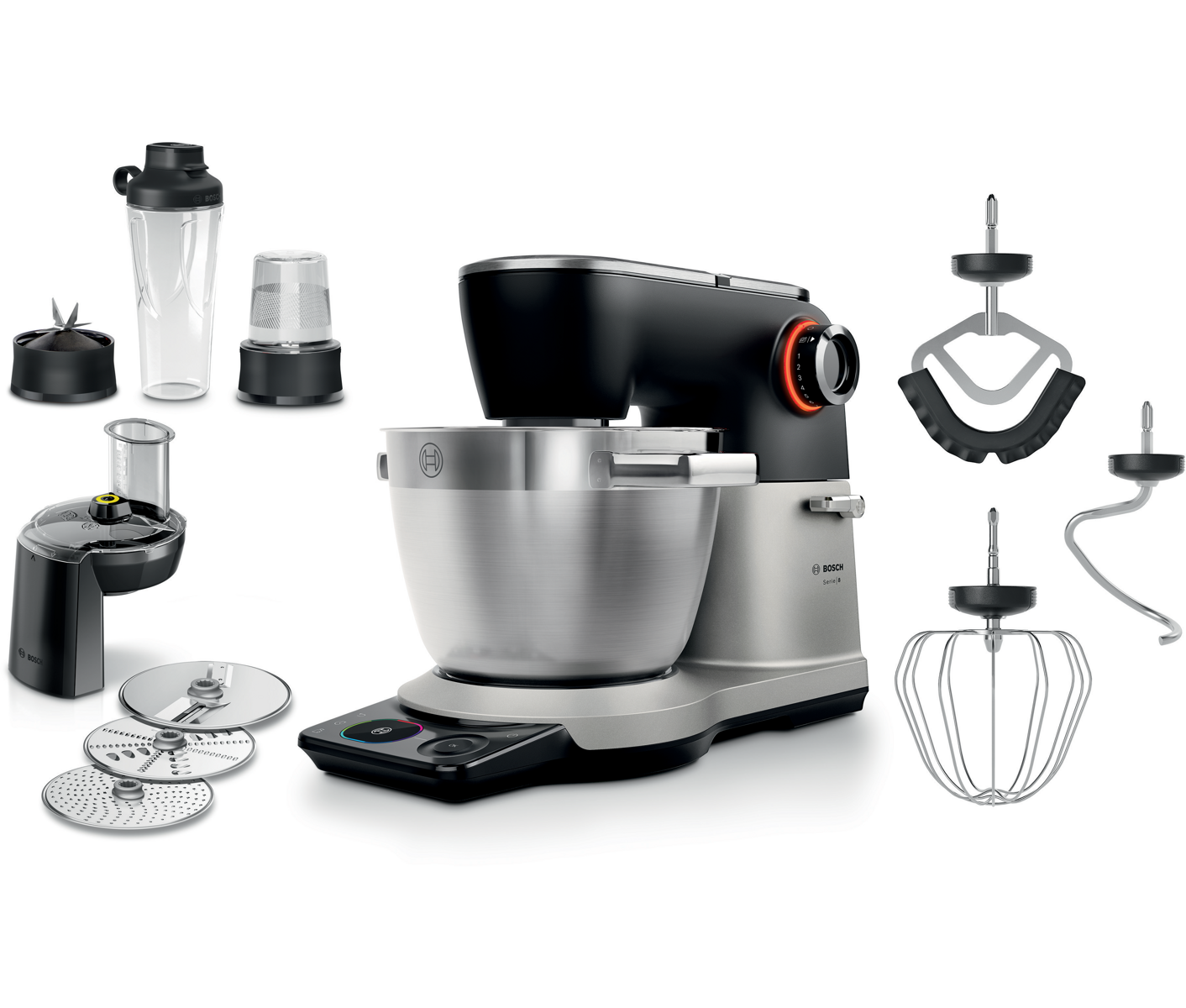 Bosch MUMS8ZS22 Serie 8, Køkke Nmaskine Med Vægt, 1800 W, Søl Røremaskine