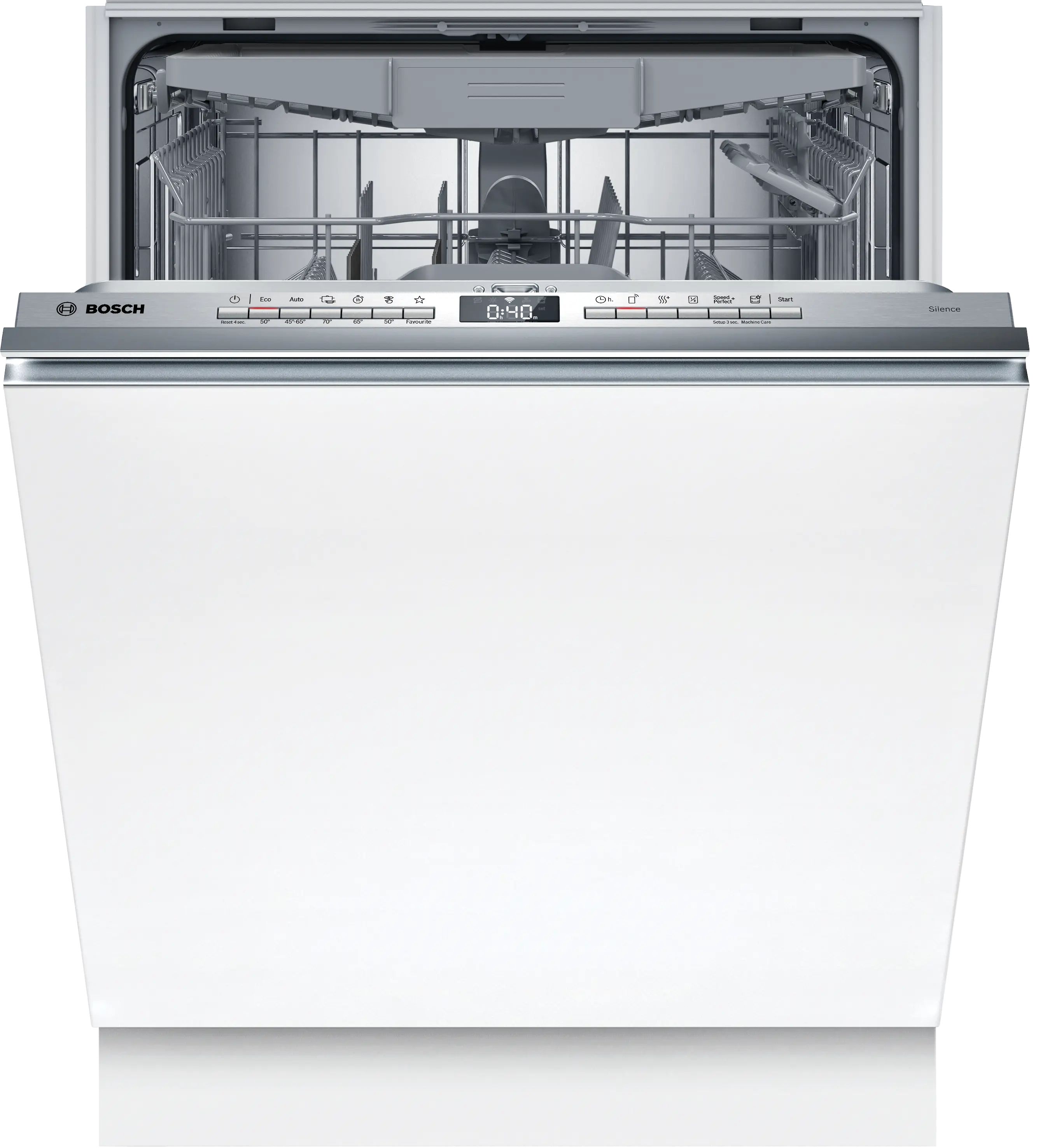 Bosch SBV4HVX14E Serie 4 opvaskemaskine, 60 cm, fuldt integrerbar, EEK:C billede 1