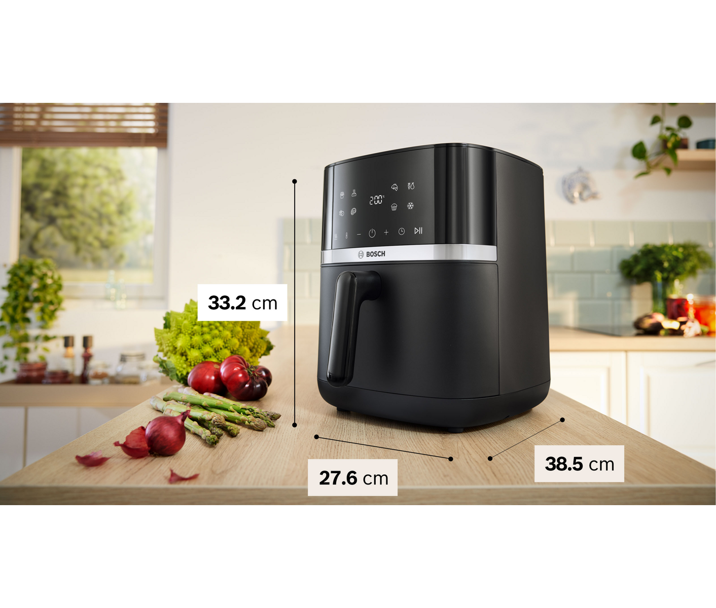 Bosch Serie 4, Air Fryer, Sort Airfryer billede 6