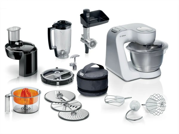 Bosch Serie 4 MUM 5, 3,9 L, Hvid, Knapper, Dreje, 1,1 m, 1 kg, Grov