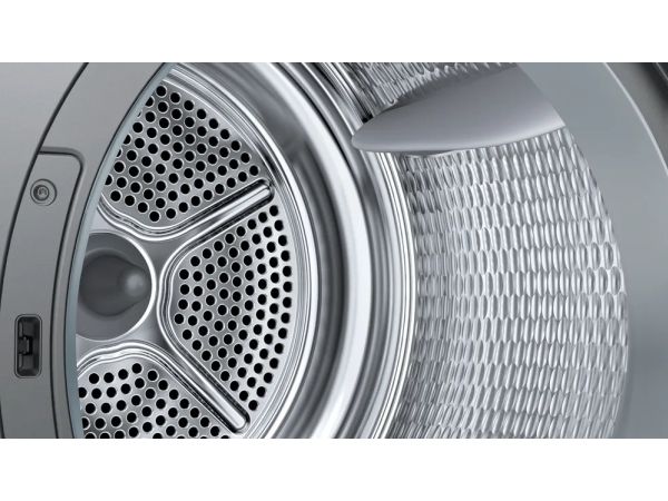 Bosch Serie 6 WQG243DR10, Fritstående, Front-læsning, Varmepumpe, Grå, Dreje, Højre