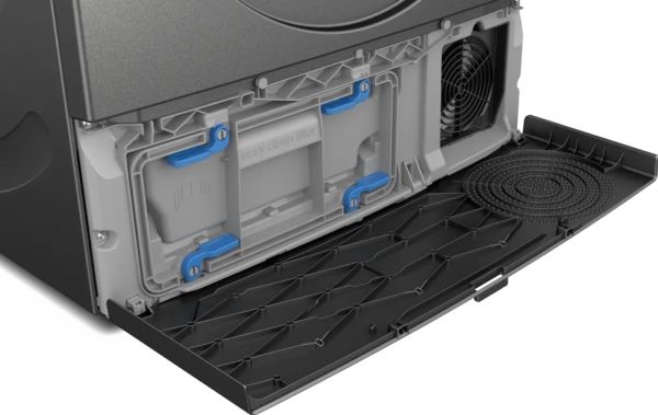 Bosch Serie 6 WQG243DR10, Fritstående, Front-læsning, Varmepumpe, Grå, Dreje, Højre