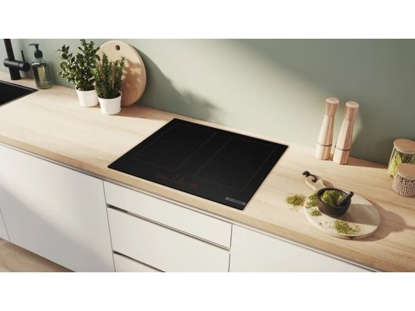 Bosch PVQ61CHB1E, Sort, Indbygget, 59.2 cm, Zone induktionskogeplade, Keramisk, 4 zone(s) billede 4
