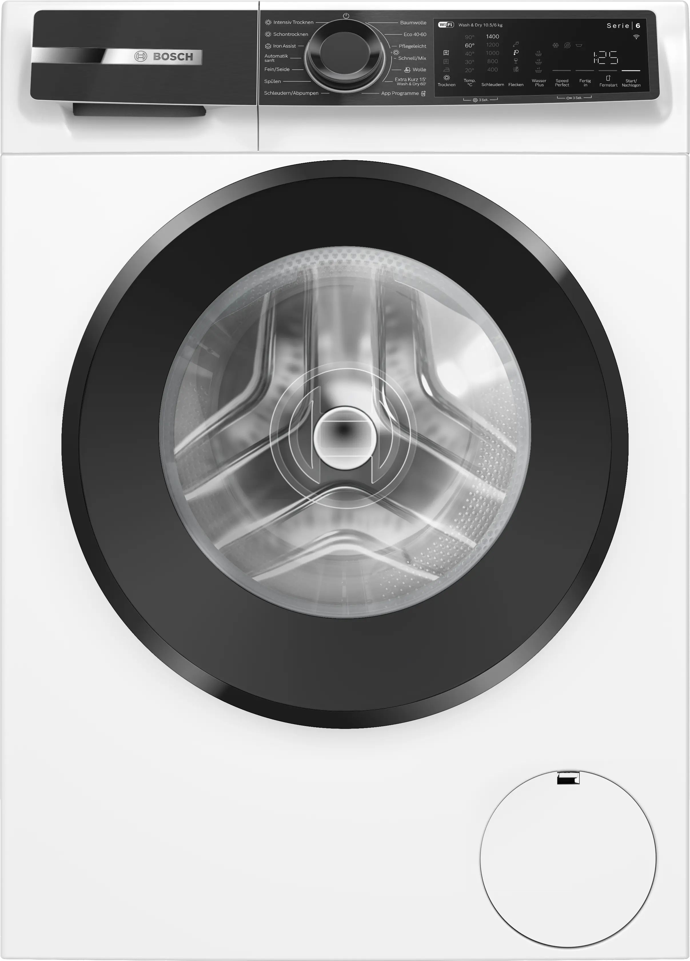 Bosch WNG24443 Serie 6 Waschtrockner 10.5 kg / 6 kg, 1400 U/min., EEK: E billede 1