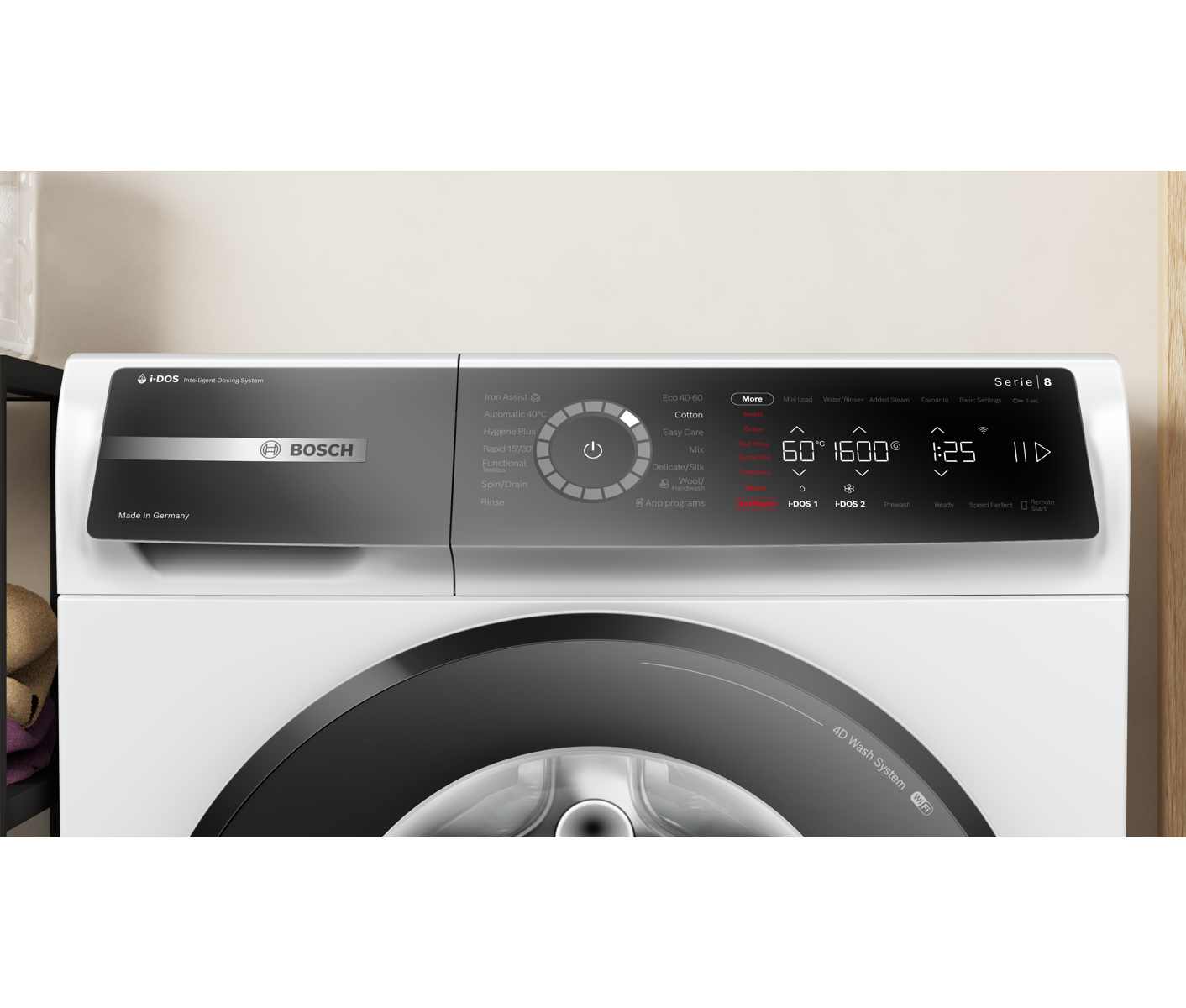 Bosch WGB266AWSN Serie 8 Vaskemaskine billede 5