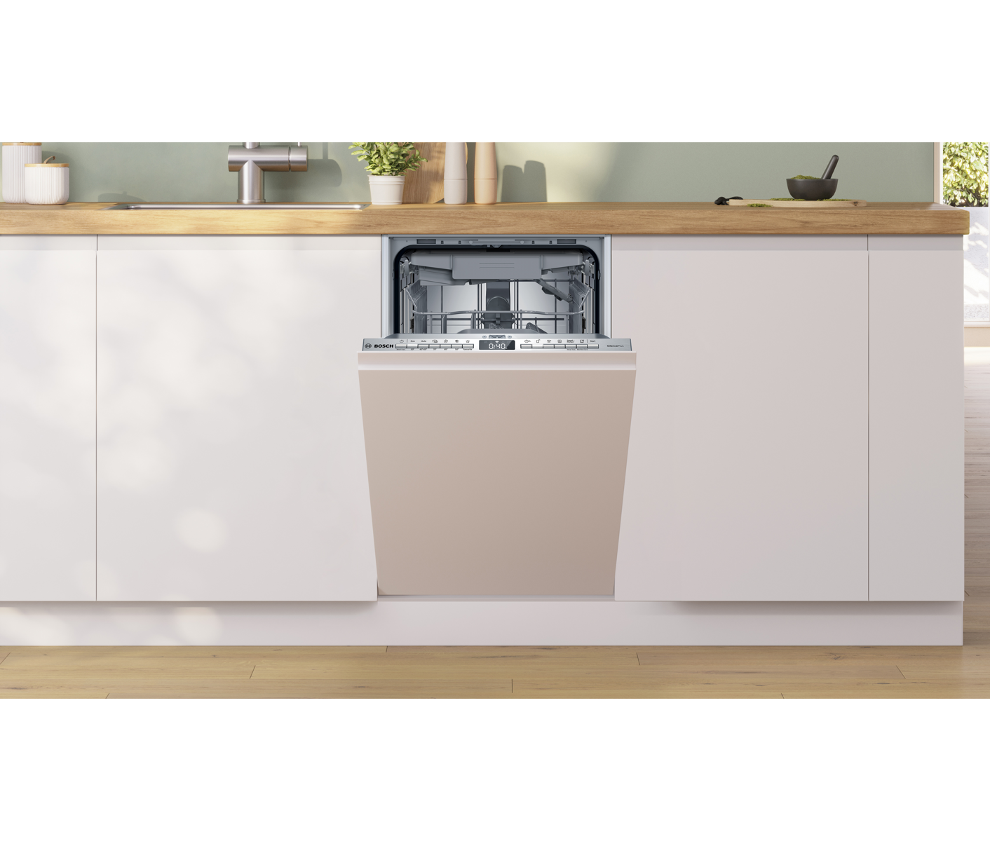 Bosch SPV4HMX12E smal opvaskemaskine til integrering
