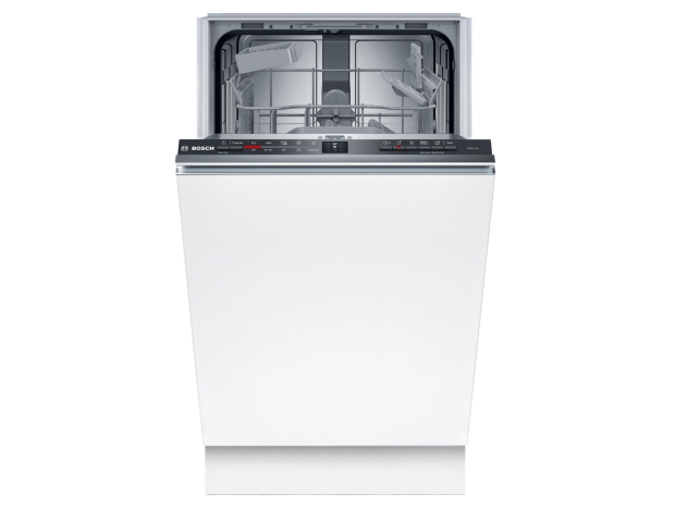 Bosch Serie 2 SPV2HKX02E, Fuldt indbygget, Slimline (45 cm), Hvid, Knapper, 1,75 m, 1,65 m