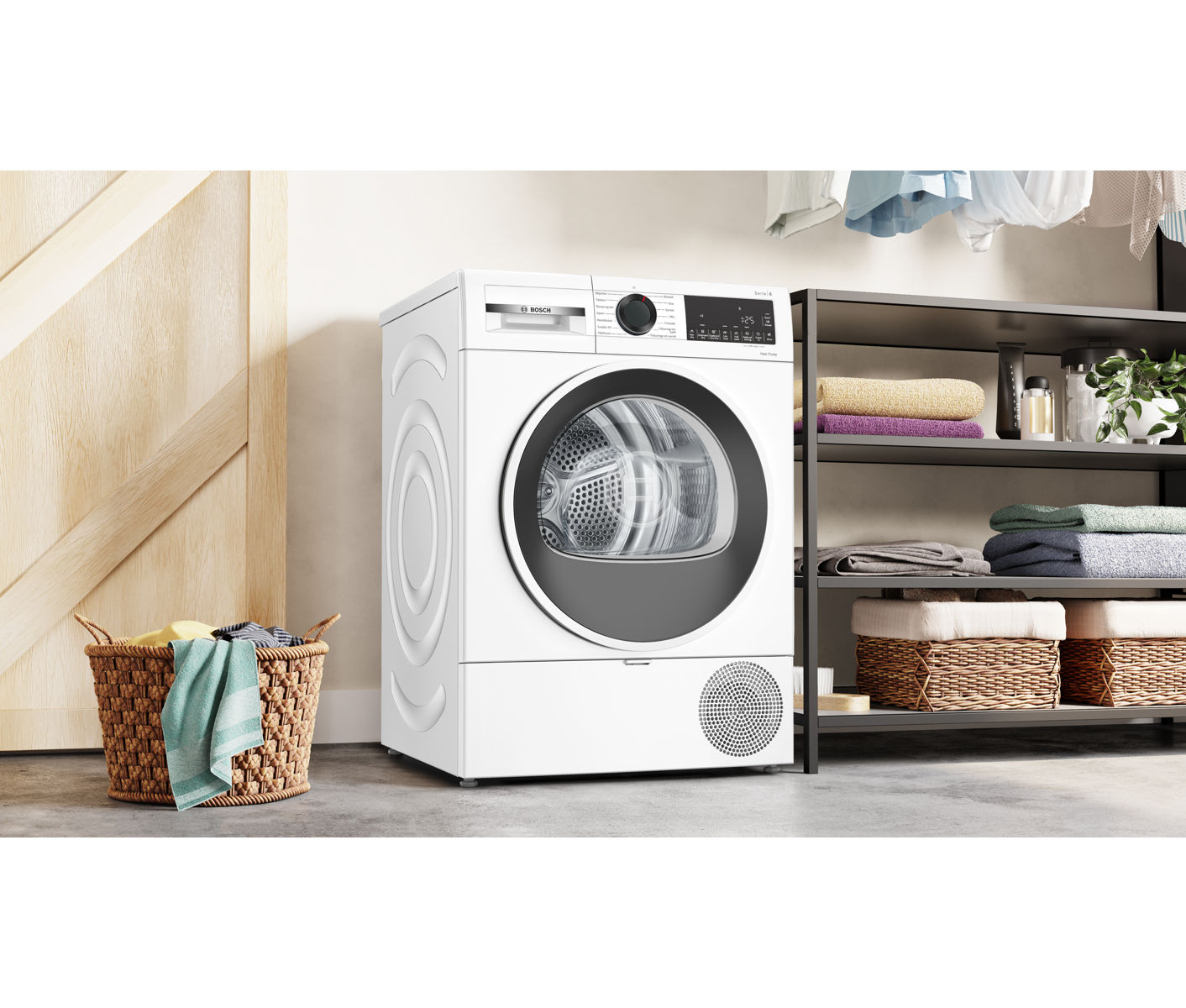 Bosch WQG2420WSN Serie 6 Kondenstørretumbler billede 7
