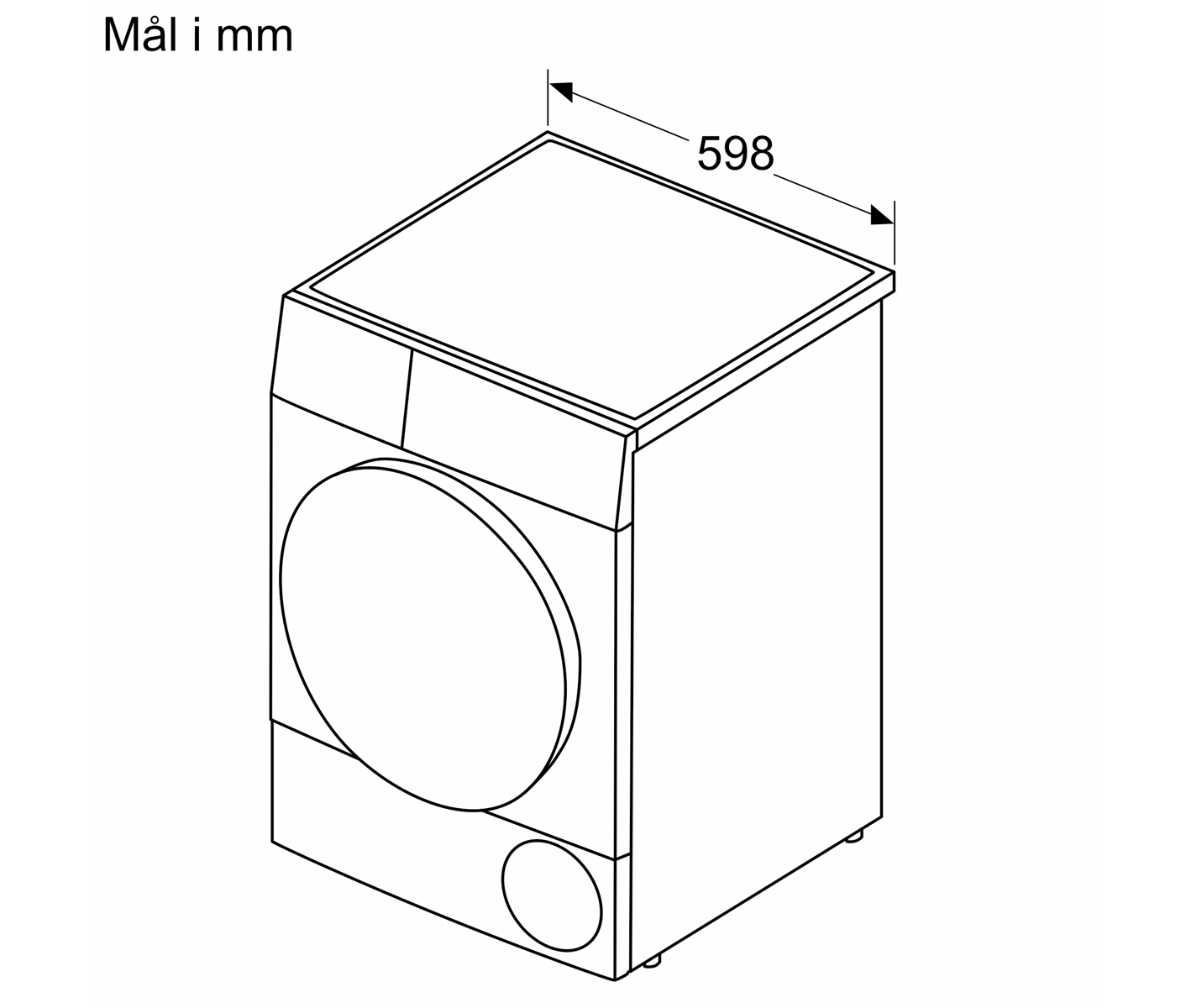Bosch WQG2420WSN Serie 6 Kondenstørretumbler billede 6