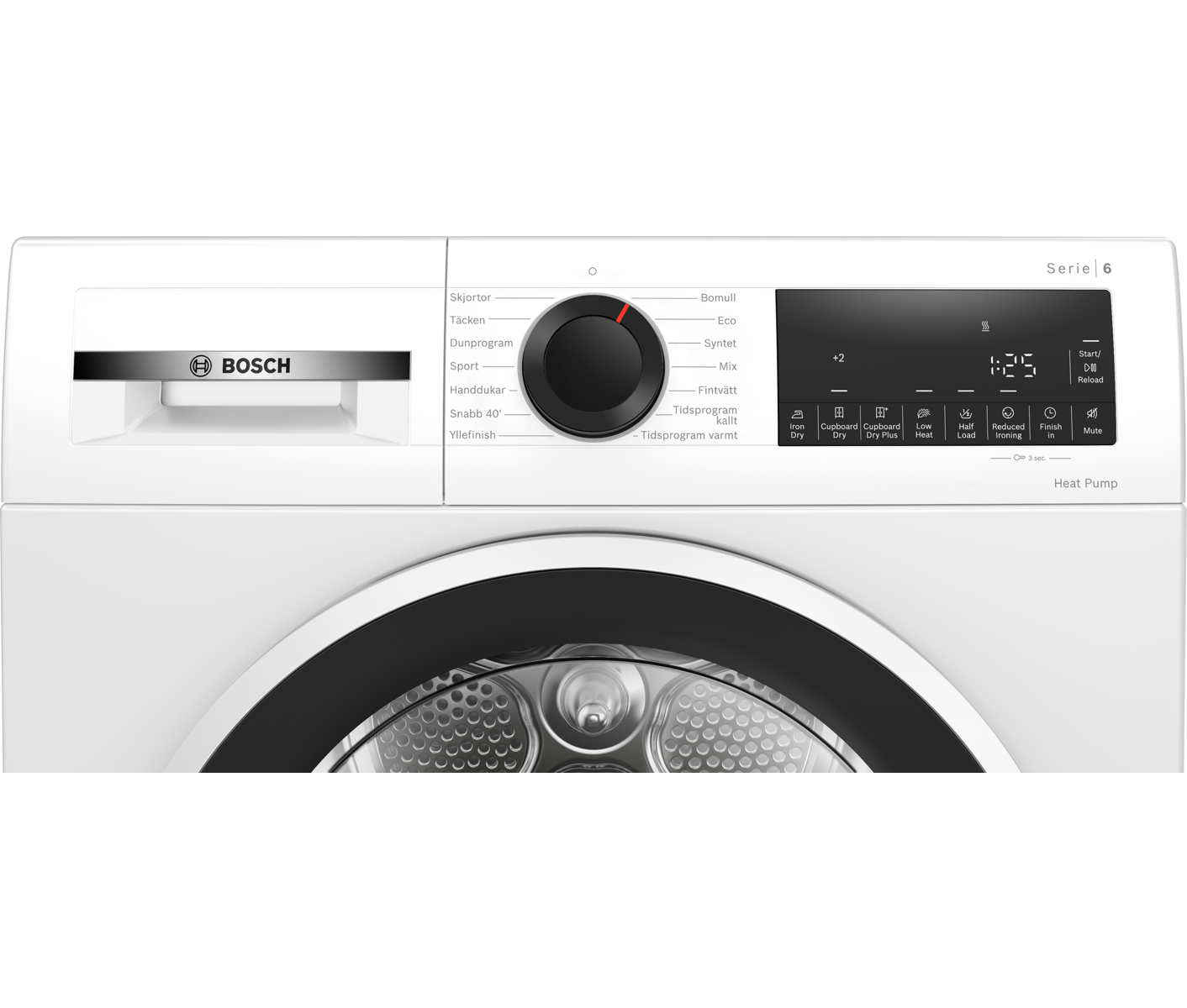 Bosch WQG2420WSN Serie 6 Kondenstørretumbler billede 9