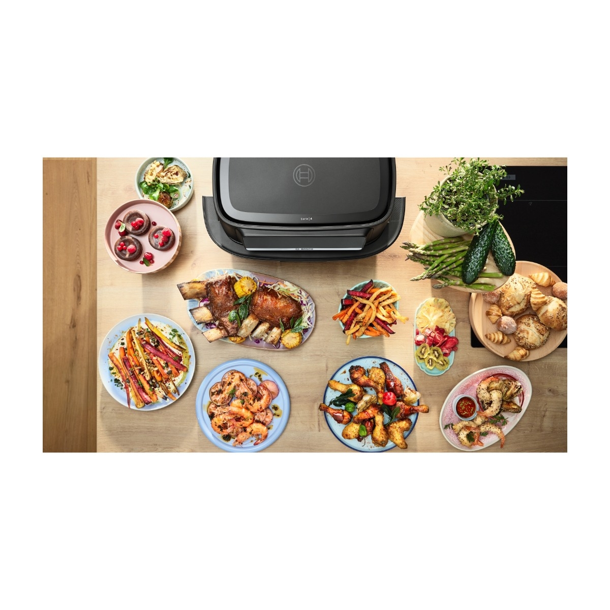 Bosch Series 4 MAFD490B1 Double Flex Drawer airfryer