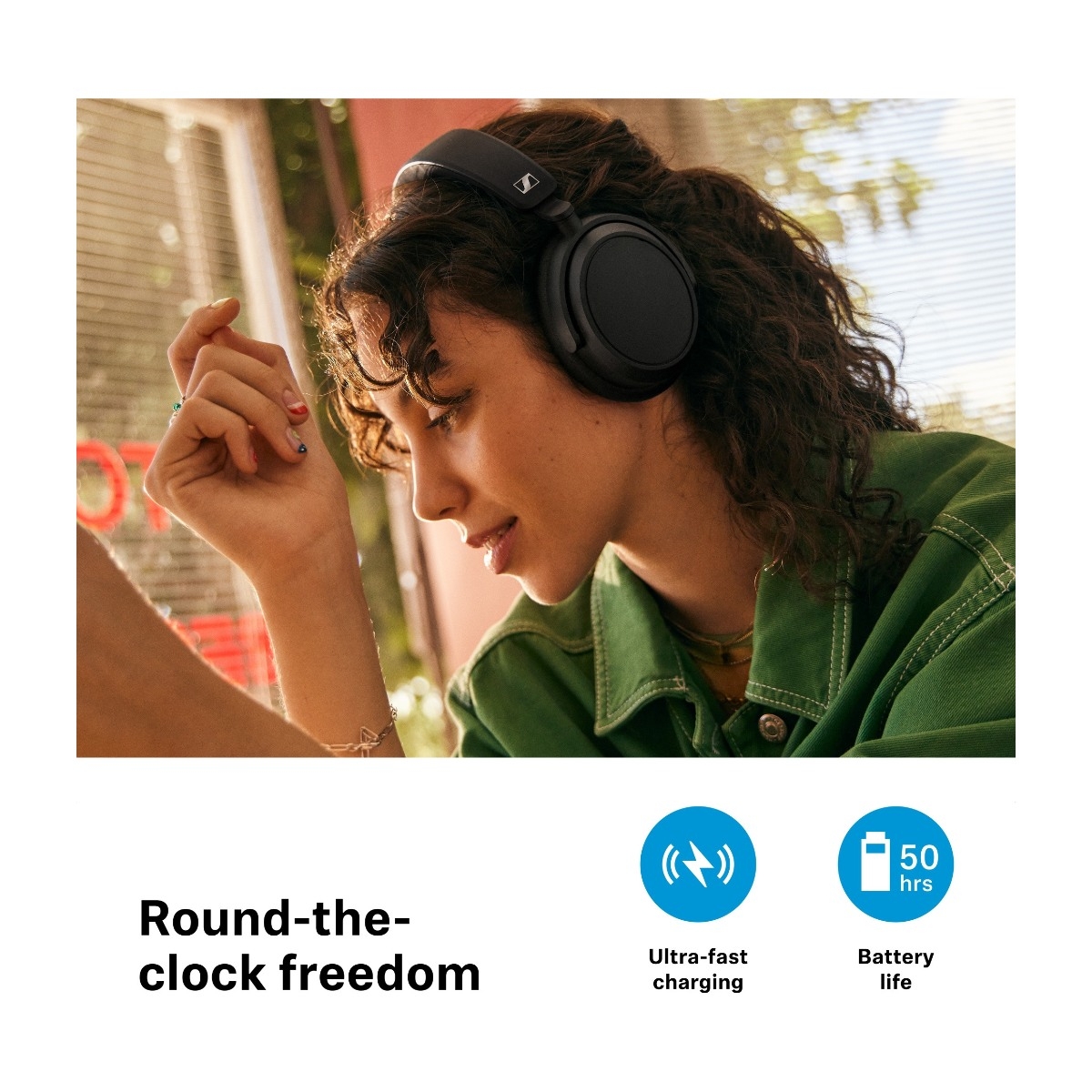 Sennheiser ACCENTUM Plus - hovedtelefoner med mikrofon billede 2
