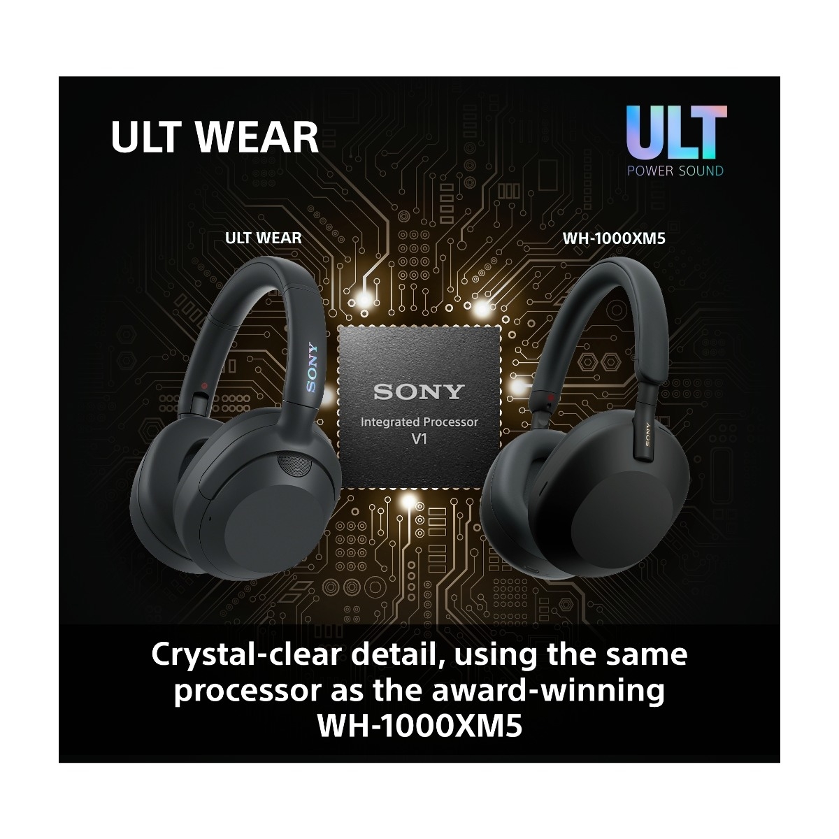 Sony ULT Wear støjreducerende hovedtelefoner, sort billede 4