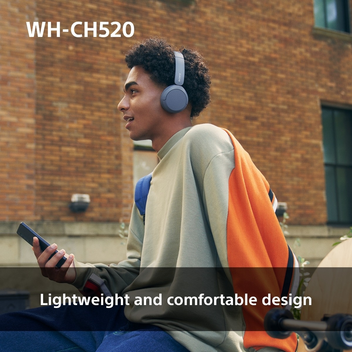 Sony WH-CH520 Bluetooth hovedtelefoner, lyserød billede 4