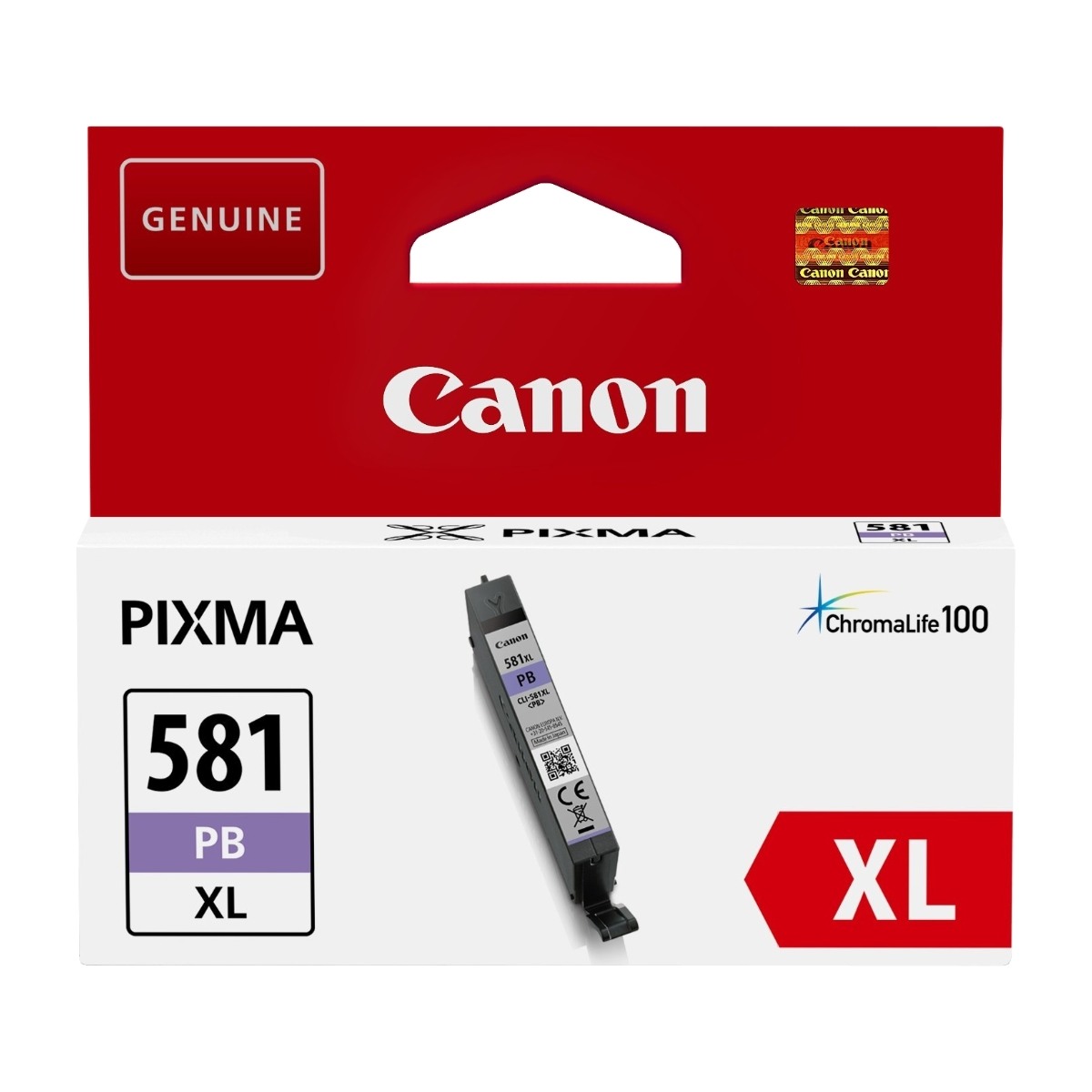 Canon CLI-581XL Foto, blå blækpatron billede 1