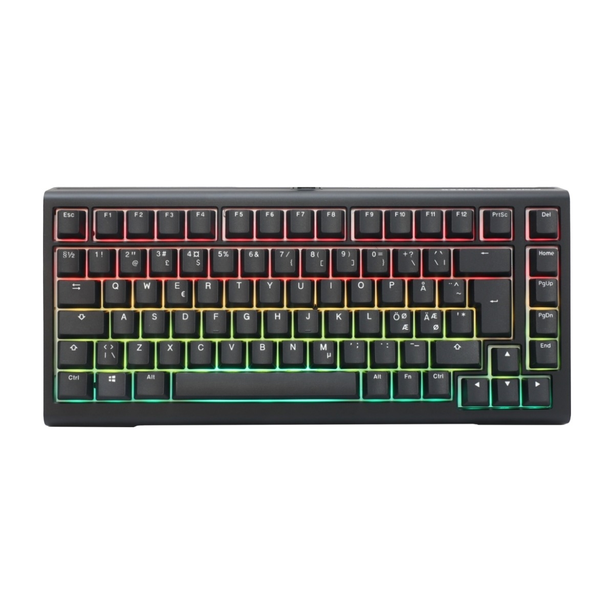 Ducky ProjectD Tinker 75 Præbygget mekanisk tastatur - Cherry MX Brown, sort billede 1