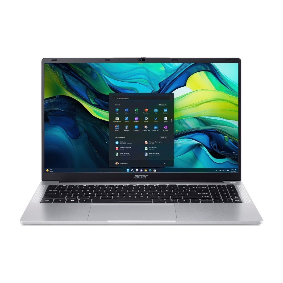 Acer Aspire Lite AL15-32P-C77Y 15,6" bærbar pc, Stålgrå billede 1