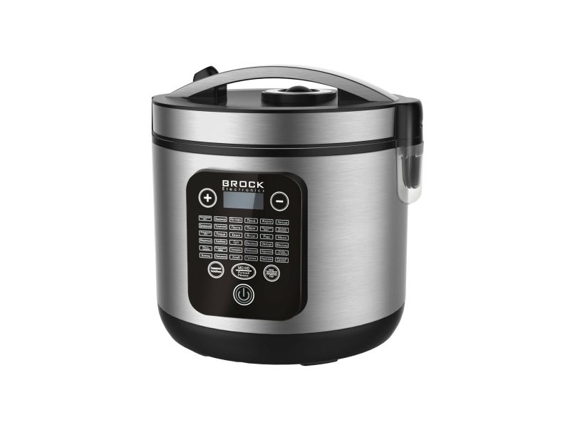Brock Electronics MC 3601, 5 L, 700 W, 24 t, Satin stål, Rustfrit stål, Keramik