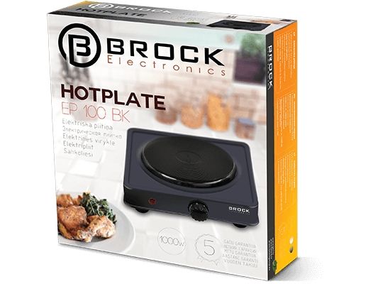 Brock Electronics EP 100 BK, Sort, Bordplade, 1 zone(s), 1 zone(s), Rund, Elektrisk