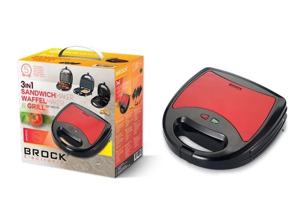 Brock Elektrisk brødrister 3i1 SSM2003RD Brock billede 2