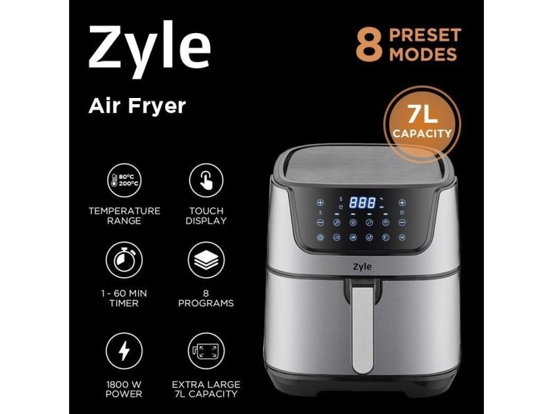 Karšto oro gruzdintuvė Zyle ZY895SAF, 7 l