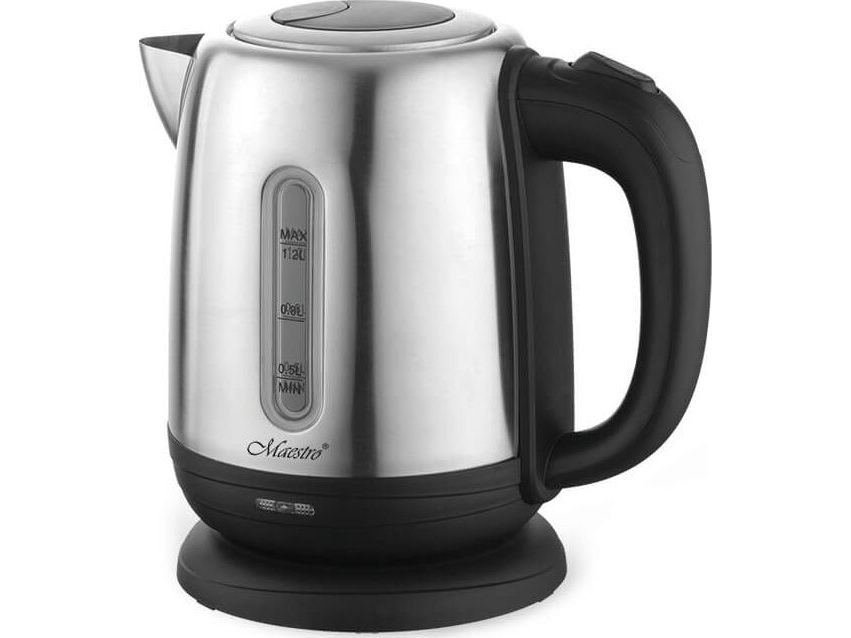 MAESTRO MR-027 elkedel 1,2 l 1630 W stål, sort