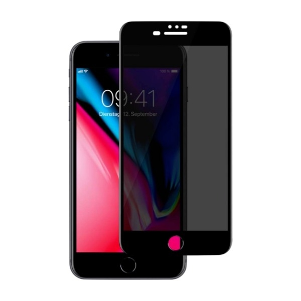 DACOTA PLATINUM TIGER GLASS SKÆRMBESKYTTER PRIVATLIV IPHONE 8/7/6+, SORT billede 1