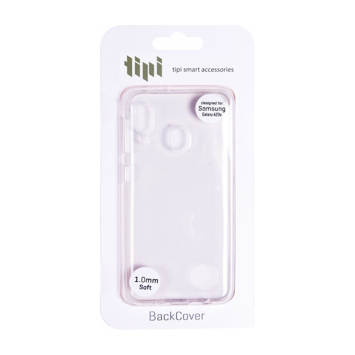 Tipi Beskyttende Cover Galaxy A20E, gennemsigtigt billede 2