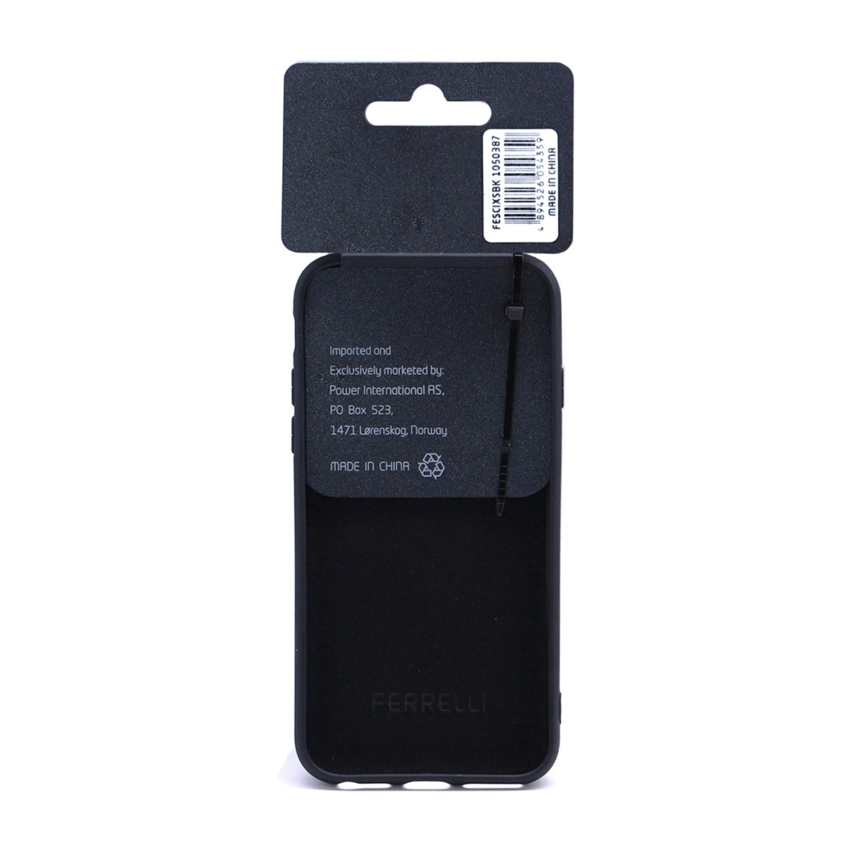Ferrelli Silicone etui iPhone Xs, sort billede 4